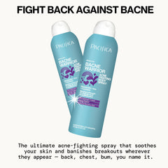 Pacifica Bacne Warrior aloe-cucumber infusion emphasizes soothing hydration for irritated skin.