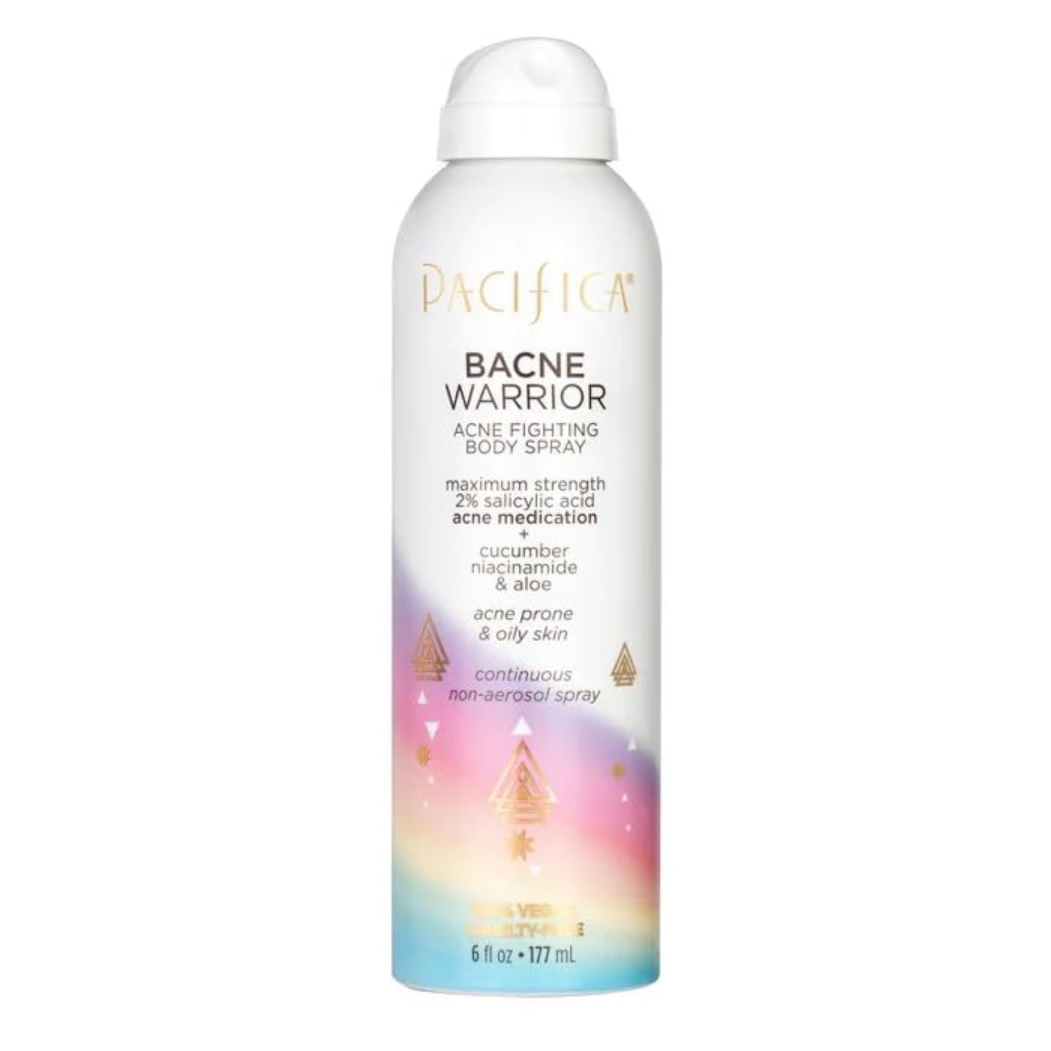 Pacifica Bacne Warrior bottle-front ensures convenient at-home acne treatment.