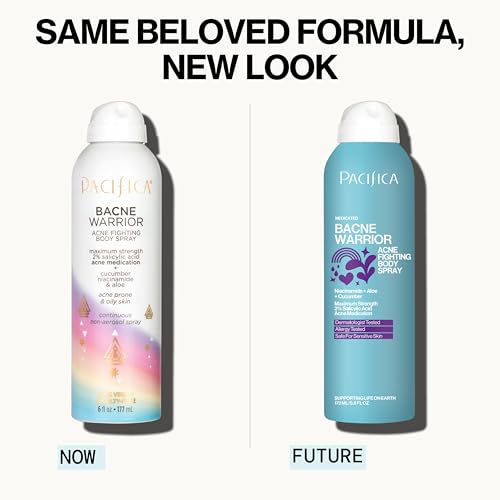Pacifica Bacne Warrior spray-mist provides easy coverage for hard-to-reach areas.