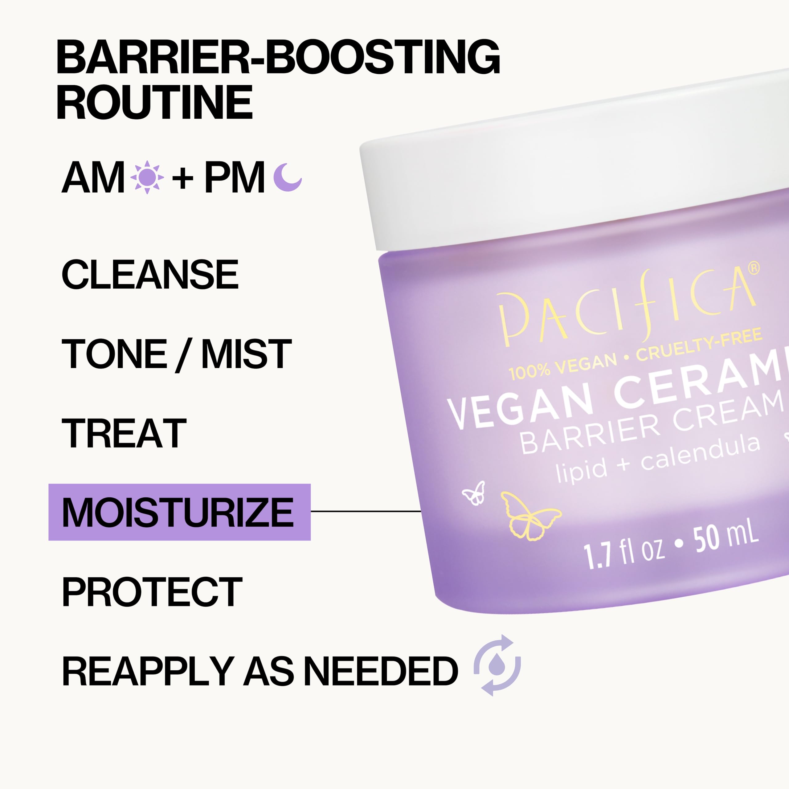 Pacifica Face Cream pump-dispense setup suggests easy, clean application