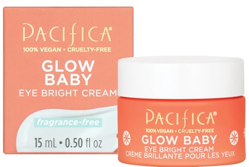 Pacifica Glow Baby Eye Cream under-eye application demonstrates instant brightness for dull circles