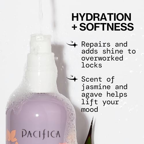 Pacifica Jasmine Agave Strength & Shine close-up of jasmine petals and fragrance.