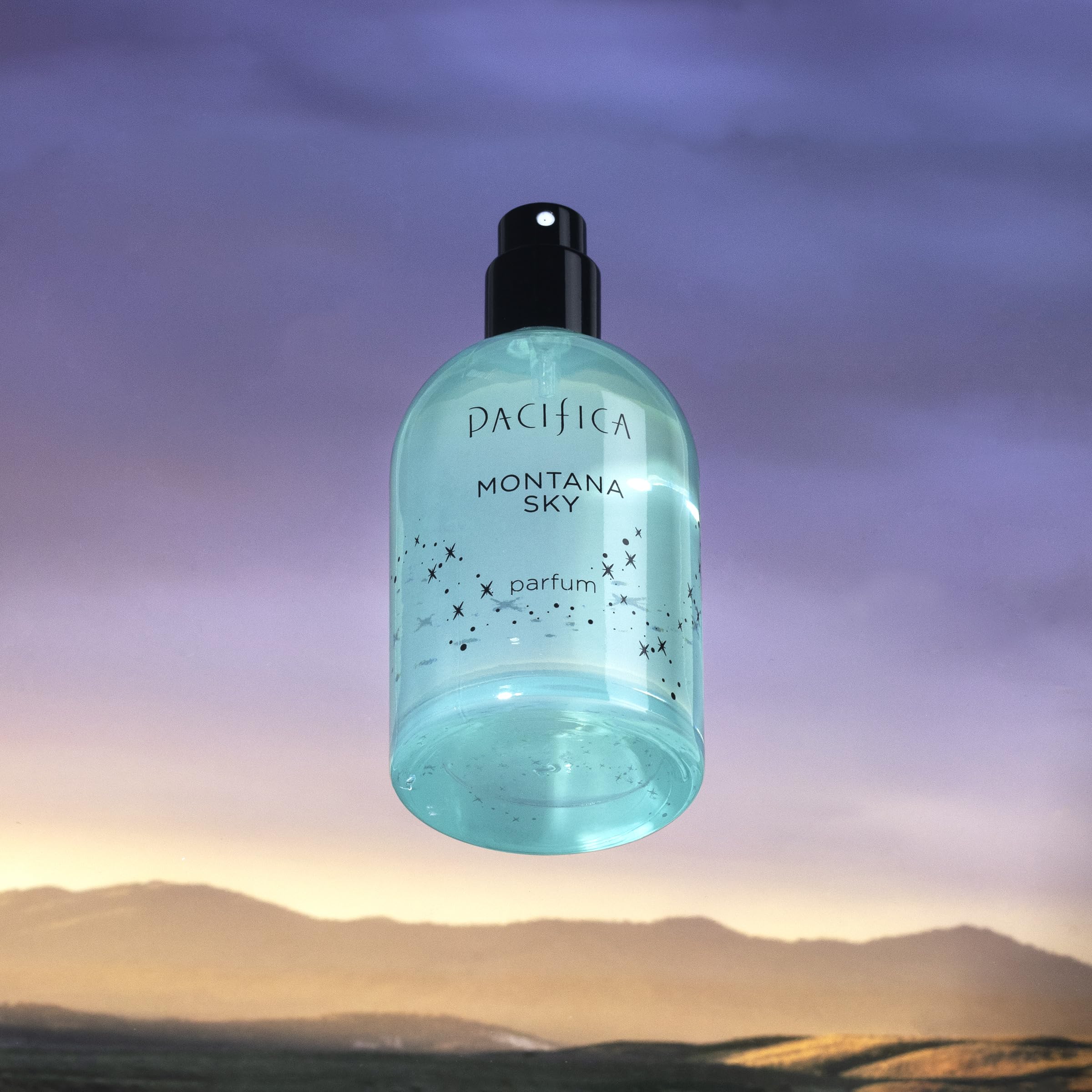 Pacifica Montana Sky sage note highlights herbal lift suitable for focused daytime routines.