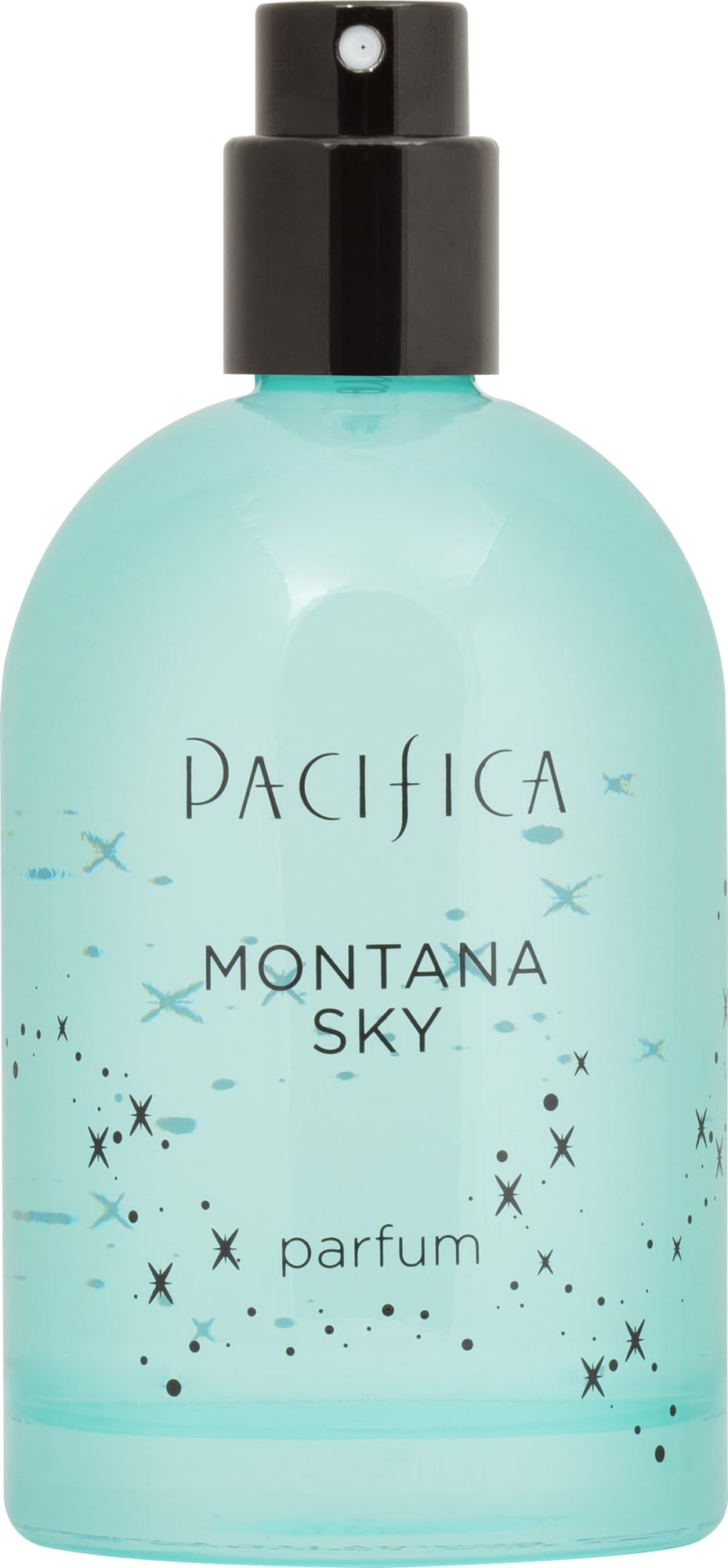 Pacifica Montana Sky sandalwood base image conveys warm woodiness and lasting impression.