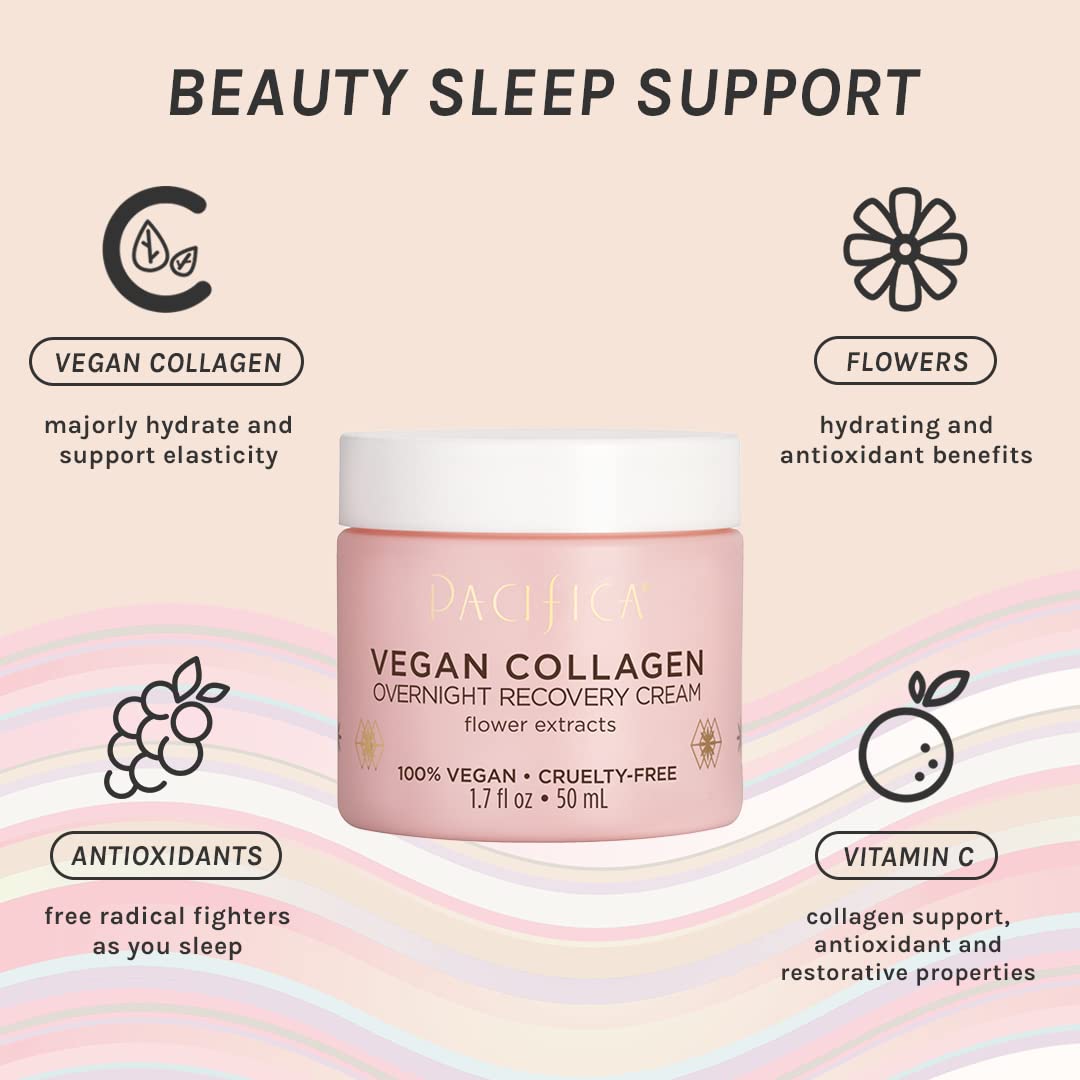 Pacifica night cream on hand shows hydrating, patch-test friendly formula