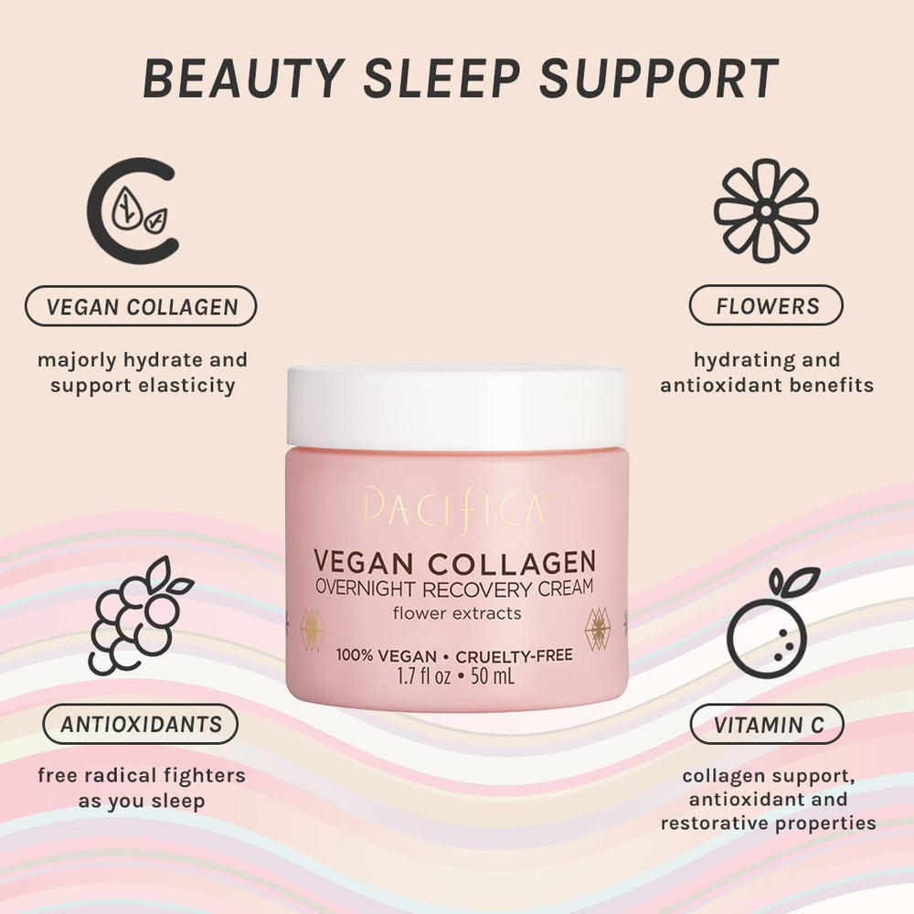 Pacifica night cream on hand shows hydrating, patch-test friendly formula