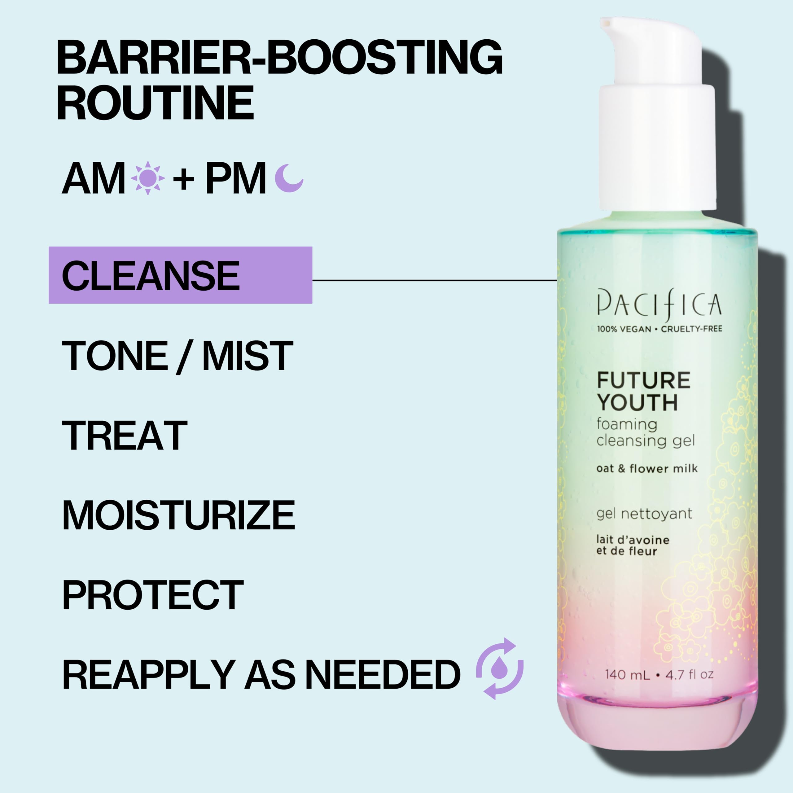 Non-comedogenic cleansing that won’t clog pores for clear skin