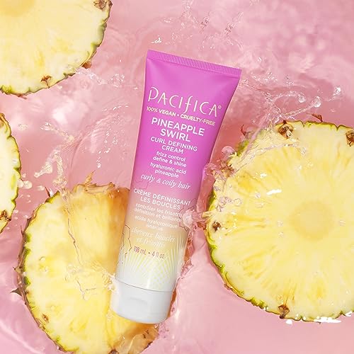 Ingredient highlight: coconut oil and hyaluronic acid in Pacifica Pineapple Swirl for hydration.