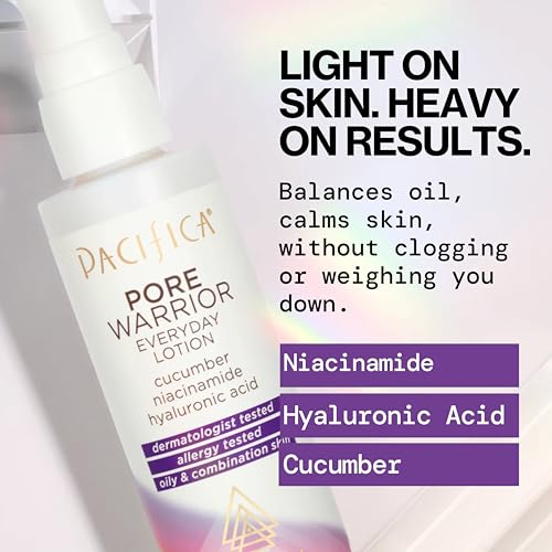 Pacifica Pore Warrior texture on skin indicates lightweight hydration.