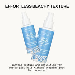 Pacifica Salty Waves texture spray adds piecey texture for tousled hair.