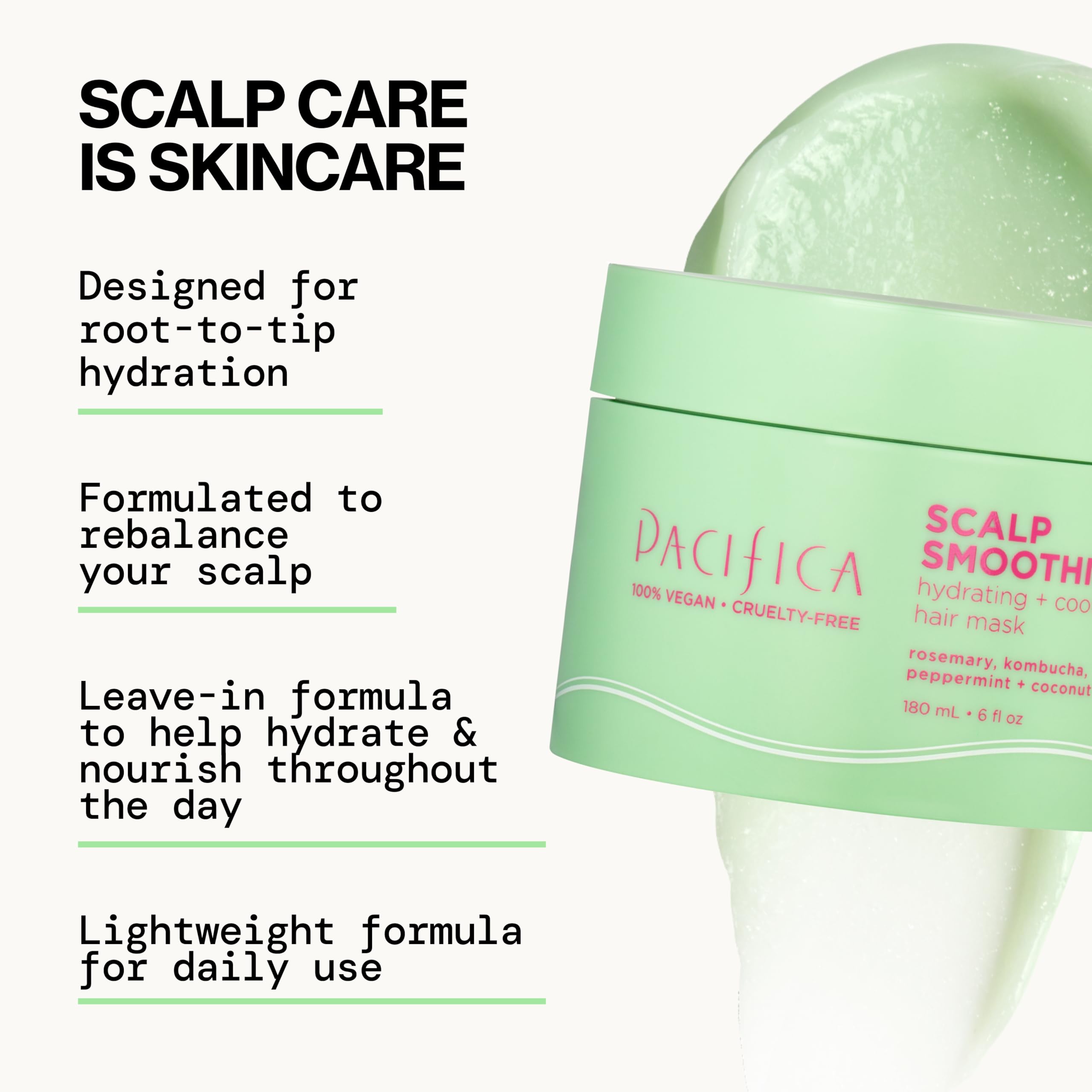Pacifica Scalp Smoothie cooling sensation on skin during use