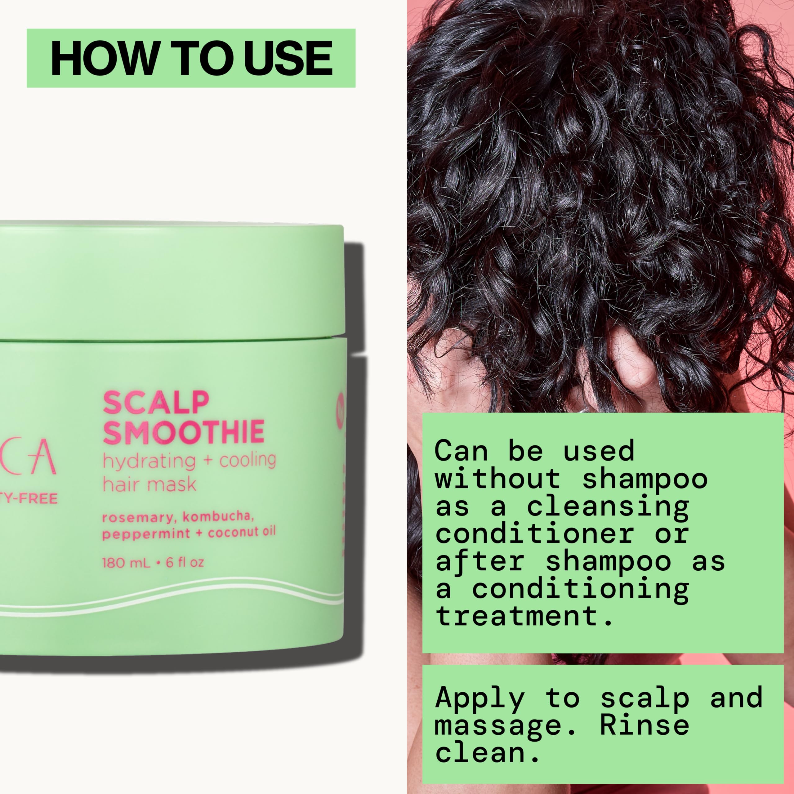 Pacifica Scalp Smoothie bottle with ingredient list highlights natural care