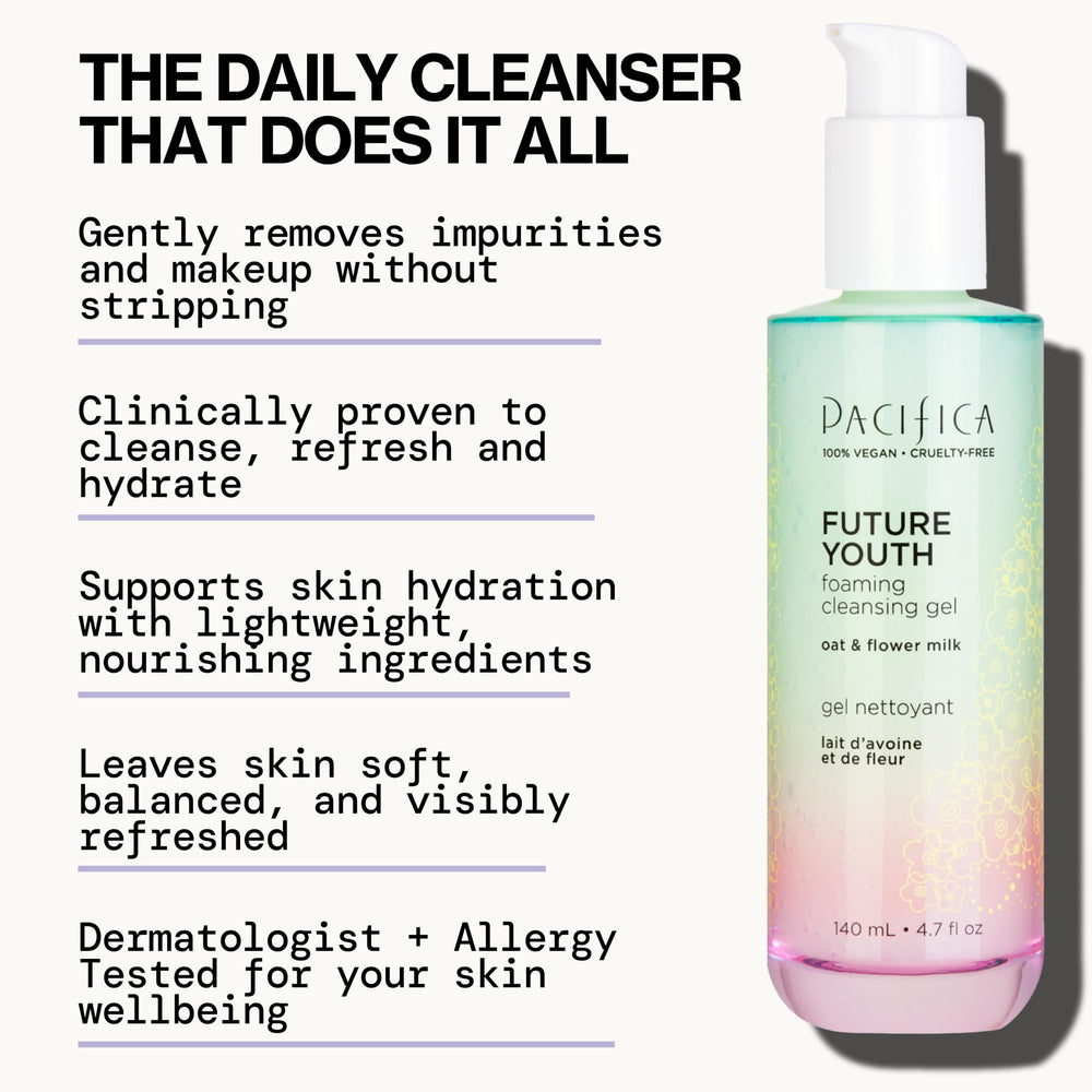 Vanilla-orange blossom scent adds spa-like cleansing experience