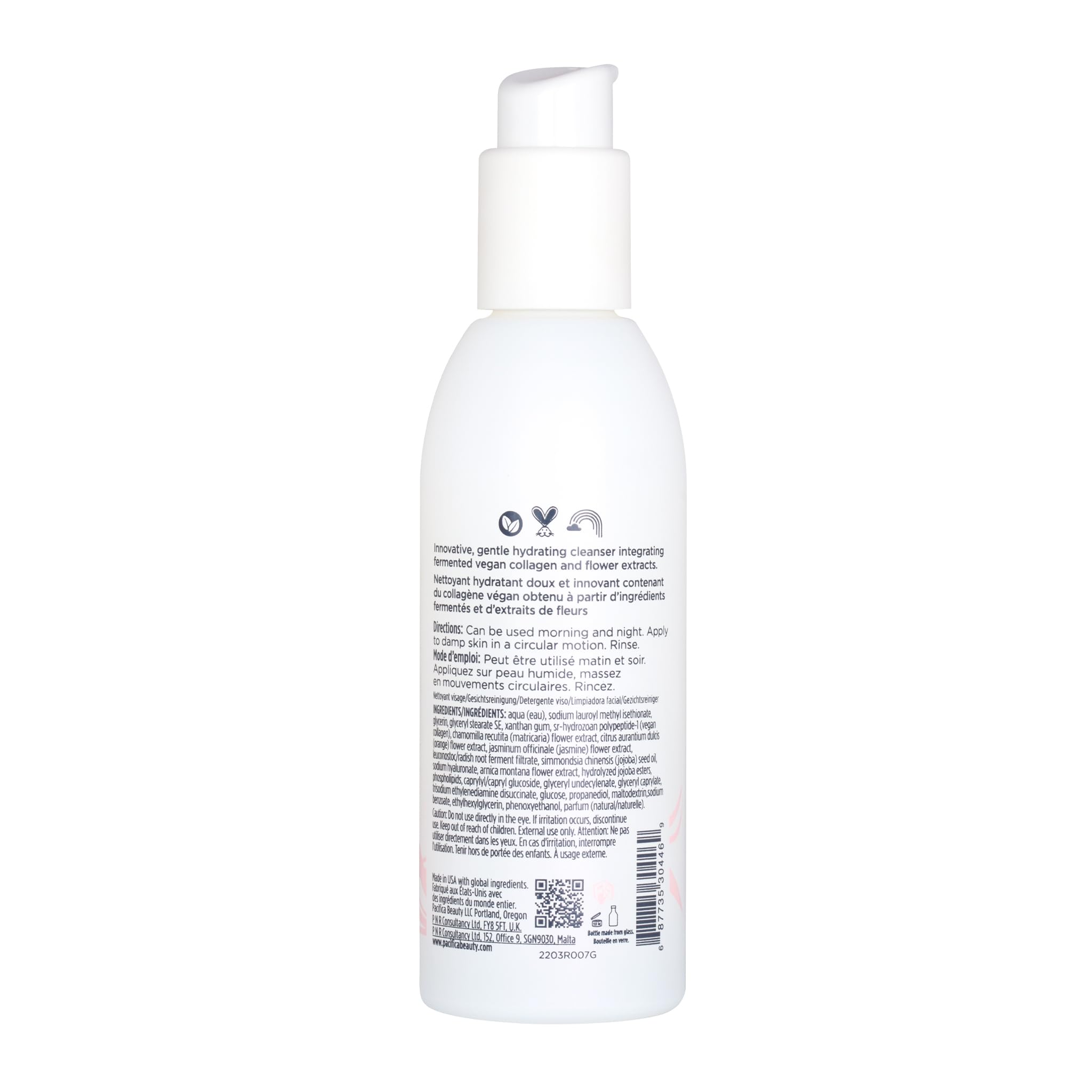 Pacifica Vegan Collagen Cleanser recyclable-packaging supports eco-conscious skincare.