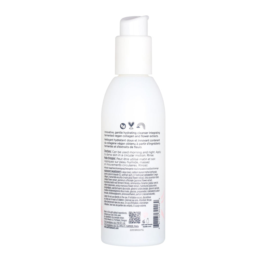 Pacifica Vegan Collagen Cleanser recyclable-packaging supports eco-conscious skincare.