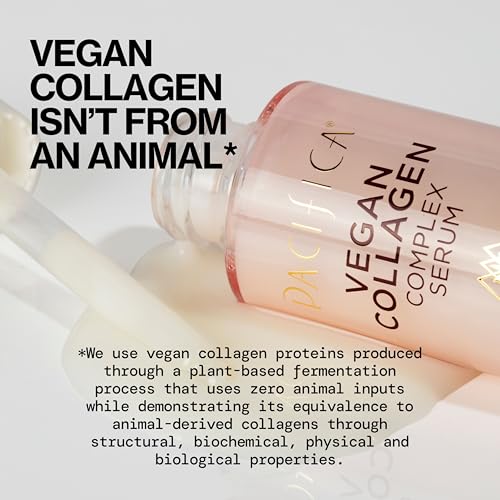 Pacifica Vegan Collagen Complex Serum dropper applying formula for precise use.