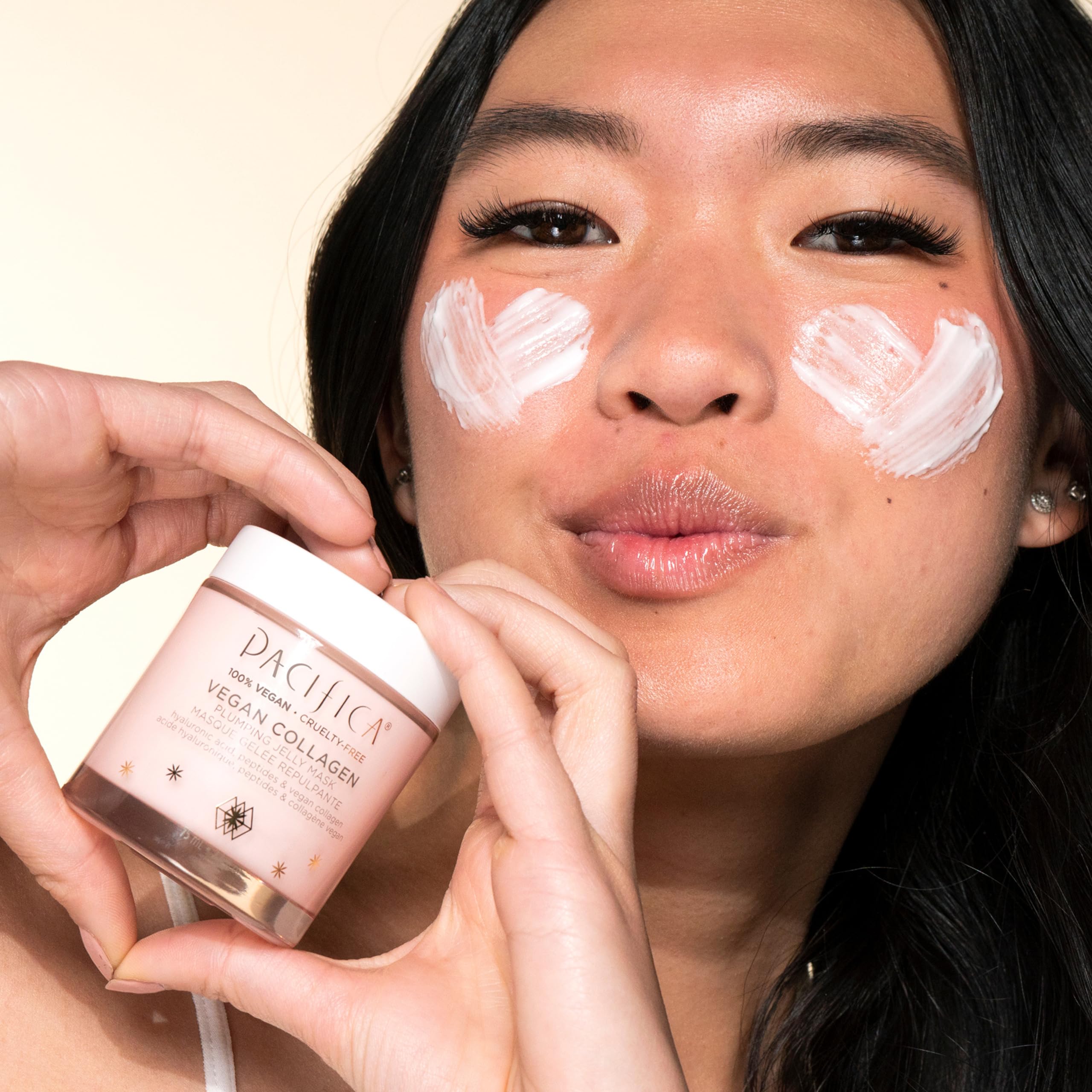 Pacifica vegan collagen peptides concept image highlighting plant-based firming benefits