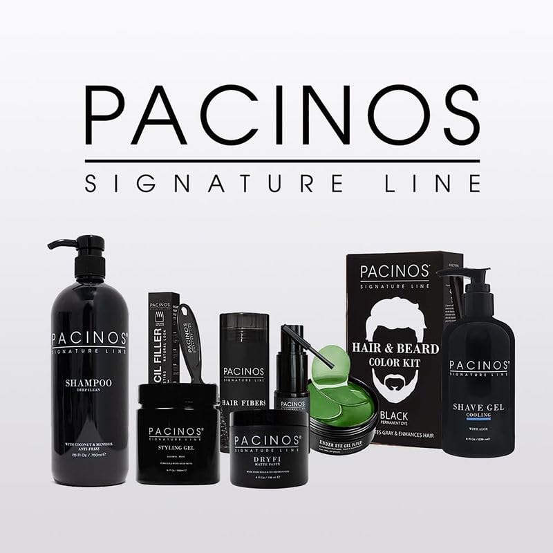 Pacinos Beard Oil after-application gloss depicts smoother, more manageable beard.