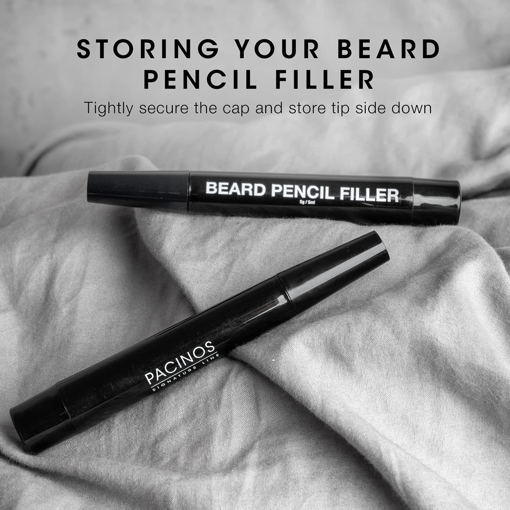 Pacinos beard contour close-up highlights precise color fill