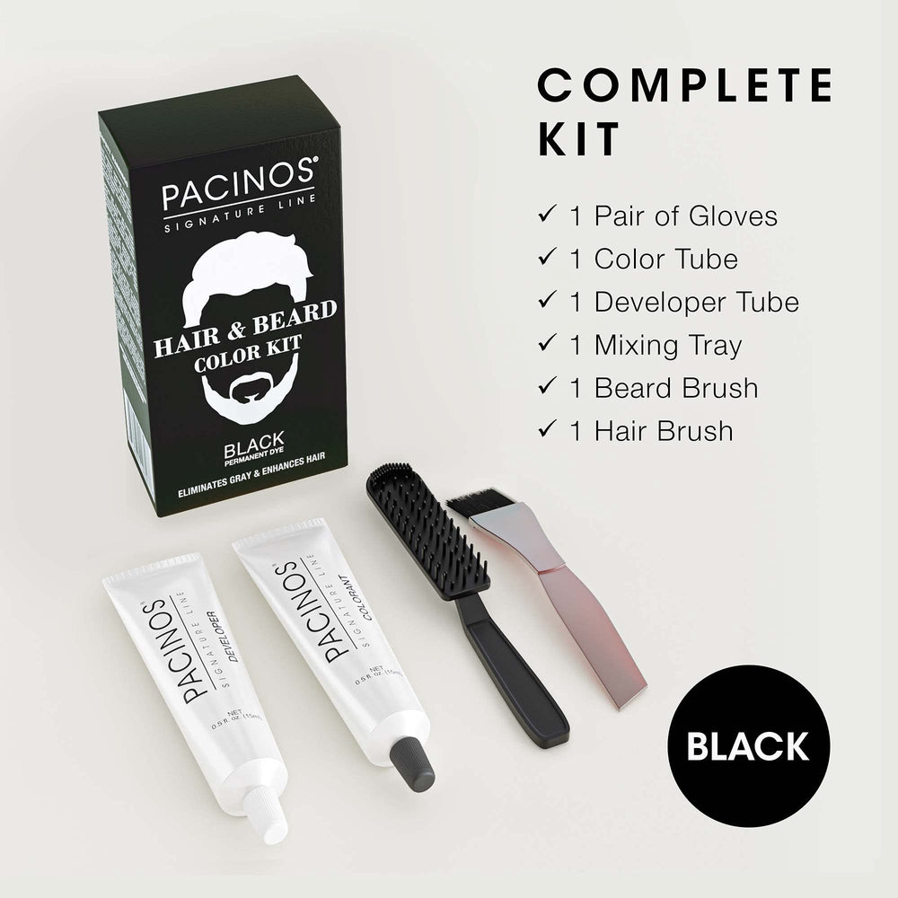 Pacinos color-developer-tube highlights precise, even application for moustache and beard.