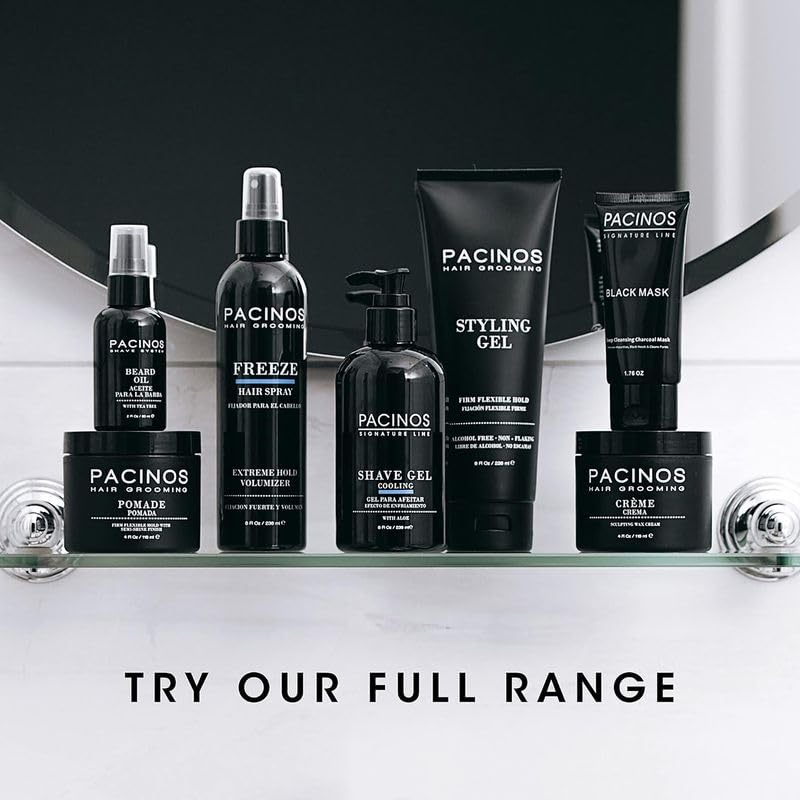 Pacinos Creme Hair Sculpting Wax Cream open jar reveals creamy texture for easy use