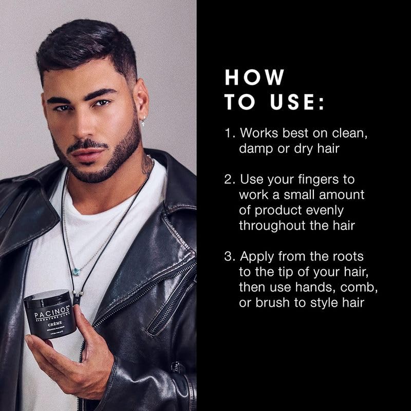 Pacinos Creme Hair Sculpting Wax Cream wash-out after use without residue