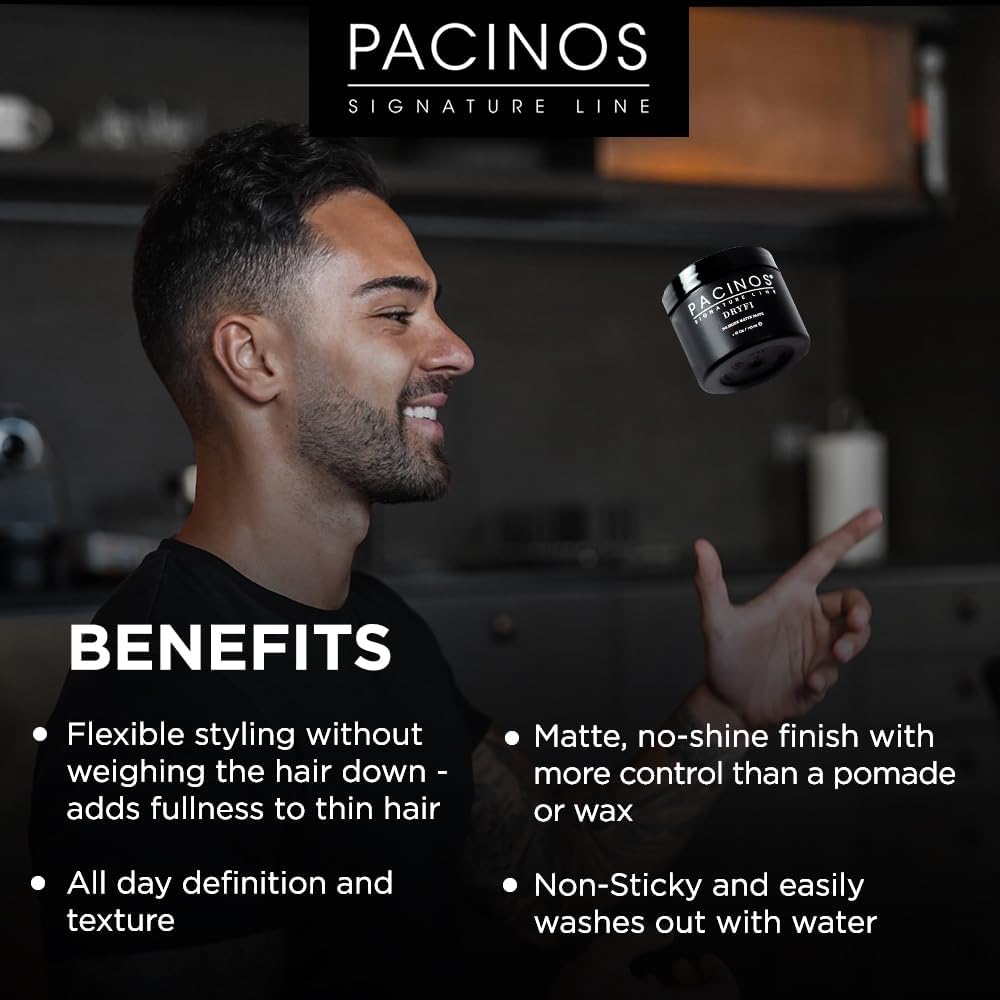 Pacinos DRYFI paste on hands ready for easy, mess-free application.