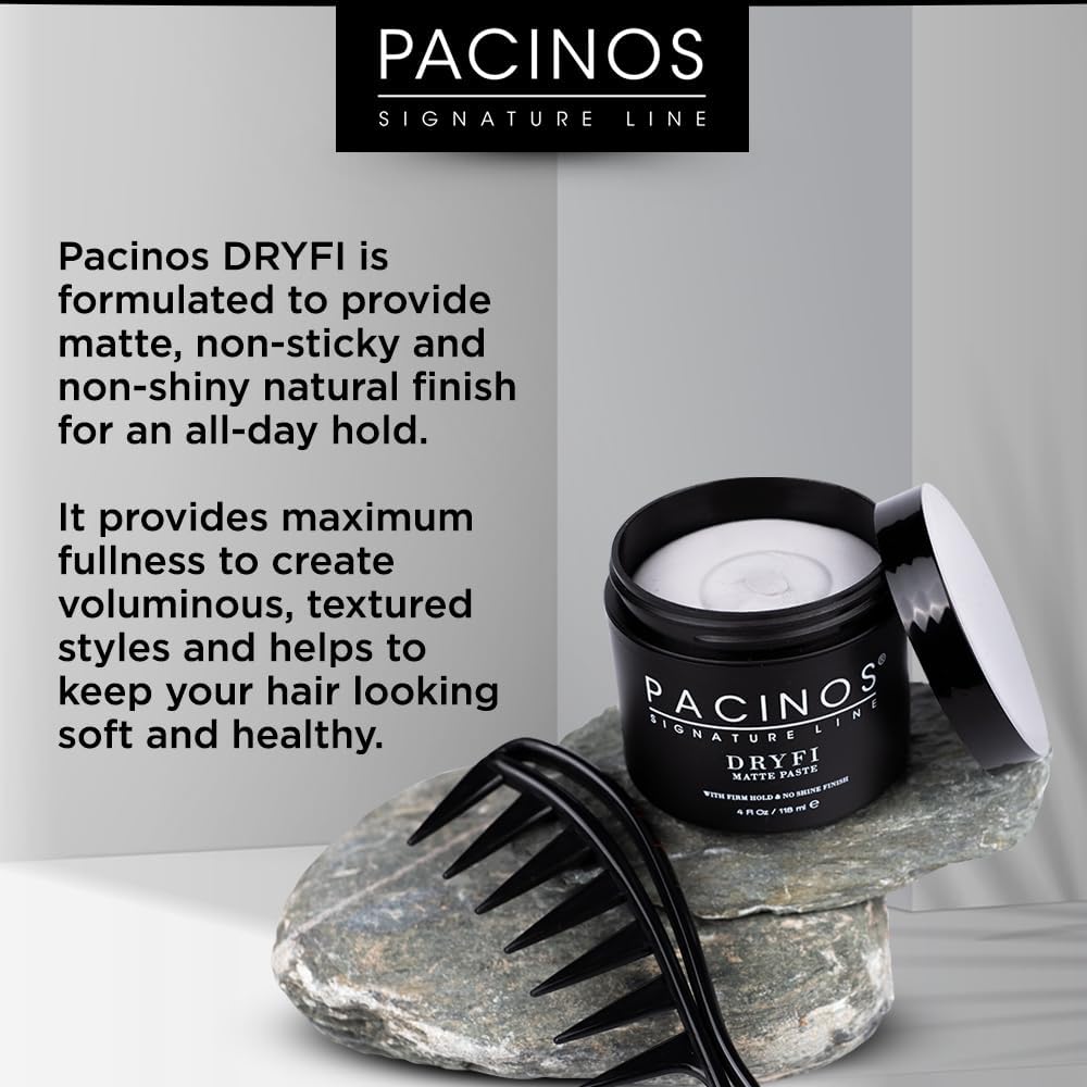 Pacinos DRYFI packaging design suggests premium, compact storage.