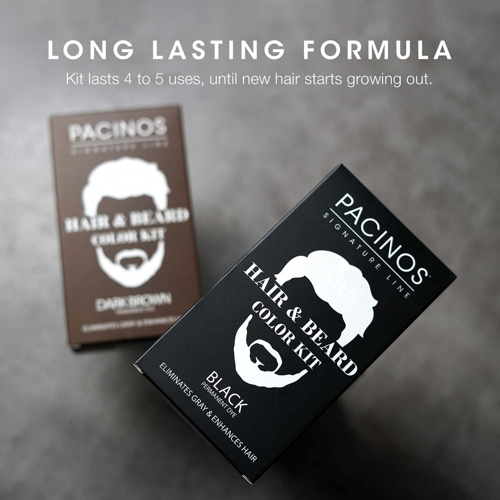 Pacinos gloves help keep hands clean during color touchups.
