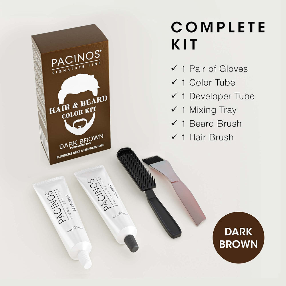 Pacinos dark brown color base for smooth, even application