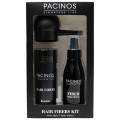 Pacinos hair fibers shake-to-coverage step showing quick, even distribution