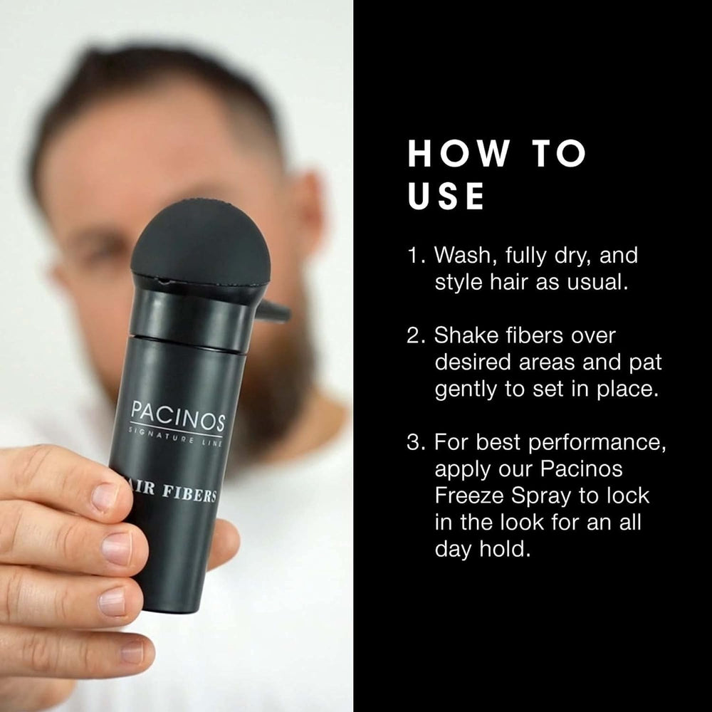 Pacinos packaging shot highlighting sleek box for easy at-home grooming