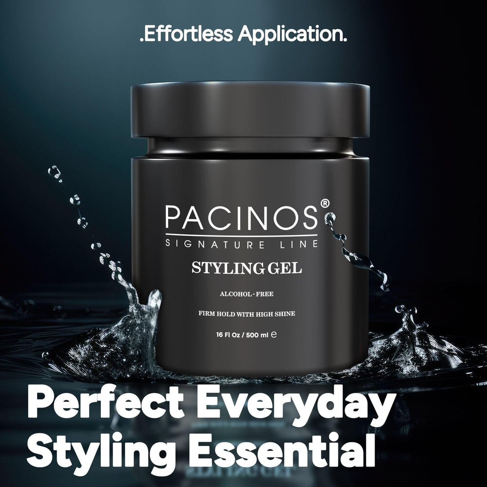 Pacinos hair gel for all hair types with shine.