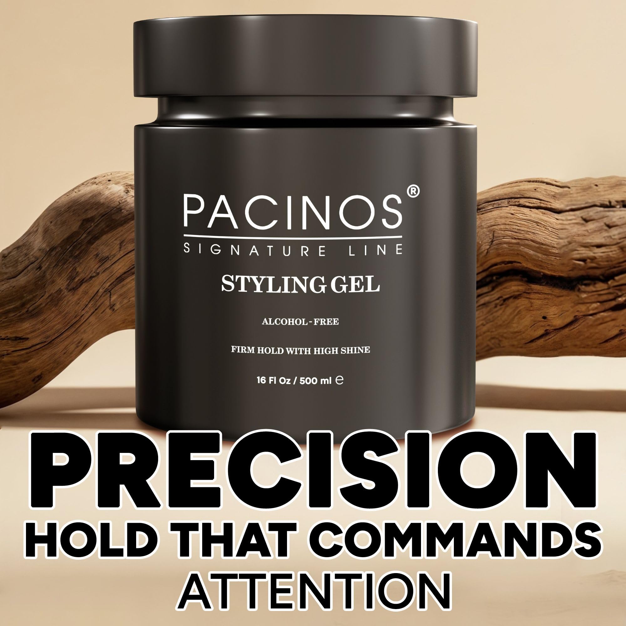 Pacinos hair gel sculpted-look hairstyle with lasting hold.