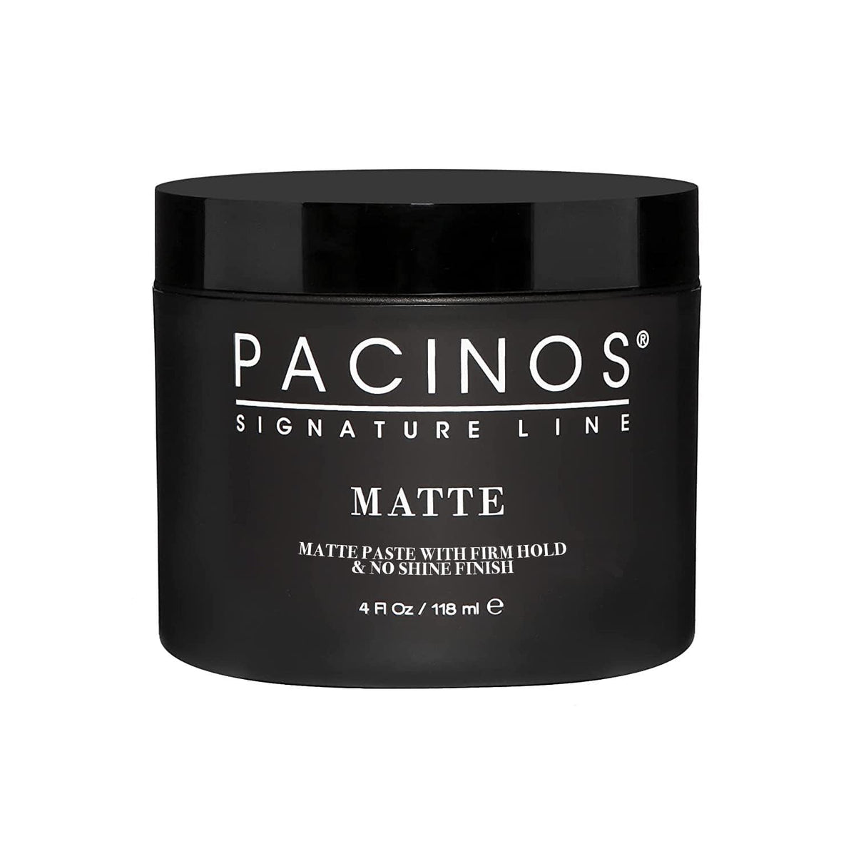 Pacinos Matte Hair Paste packaging on a clean surface showing matte finish and easy handling