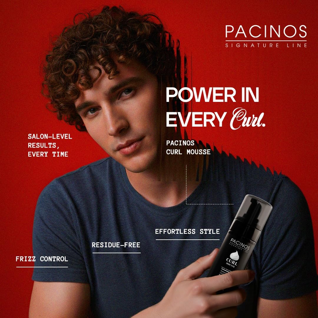 Pacinos mousse dispenser cap ready-to-use for effortless defined curls