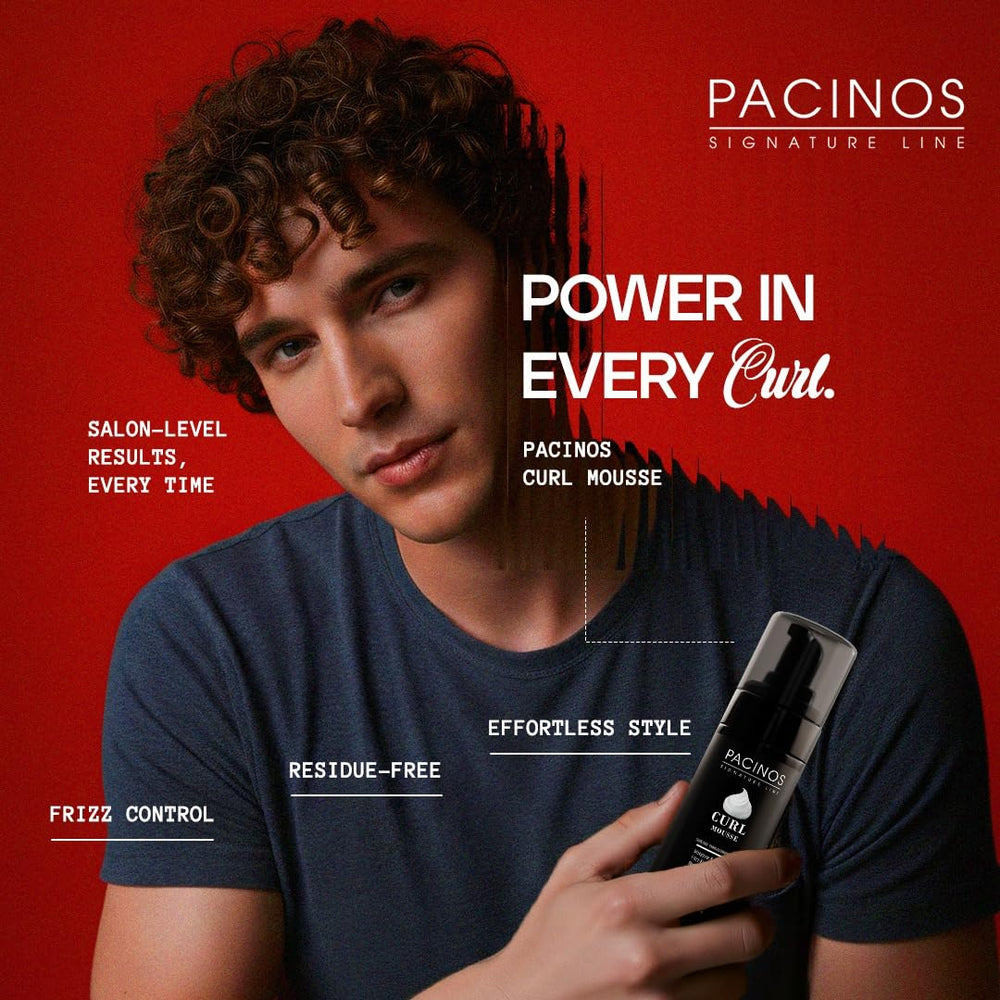Pacinos mousse dispenser cap ready-to-use for effortless defined curls