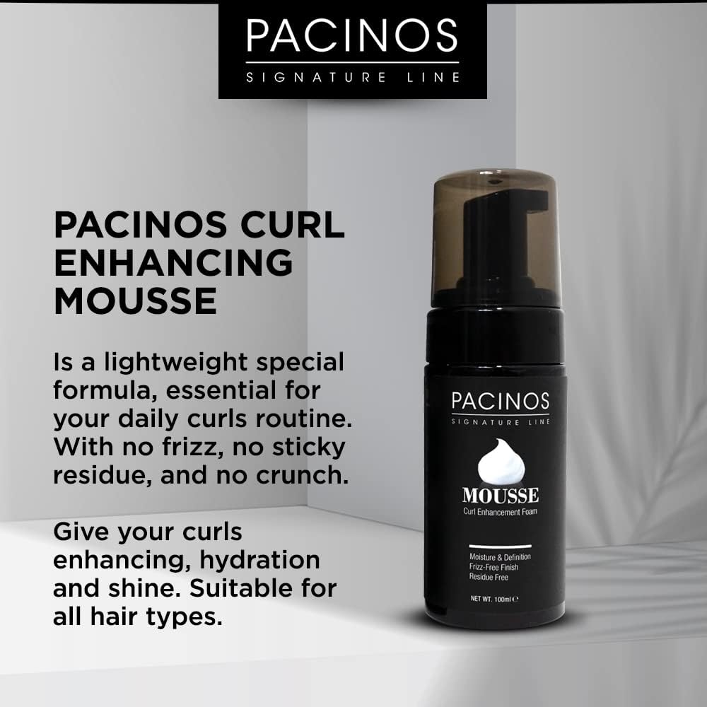 Pacinos frizz-control demo emphasizes flexible, non-stiff style for daily wear