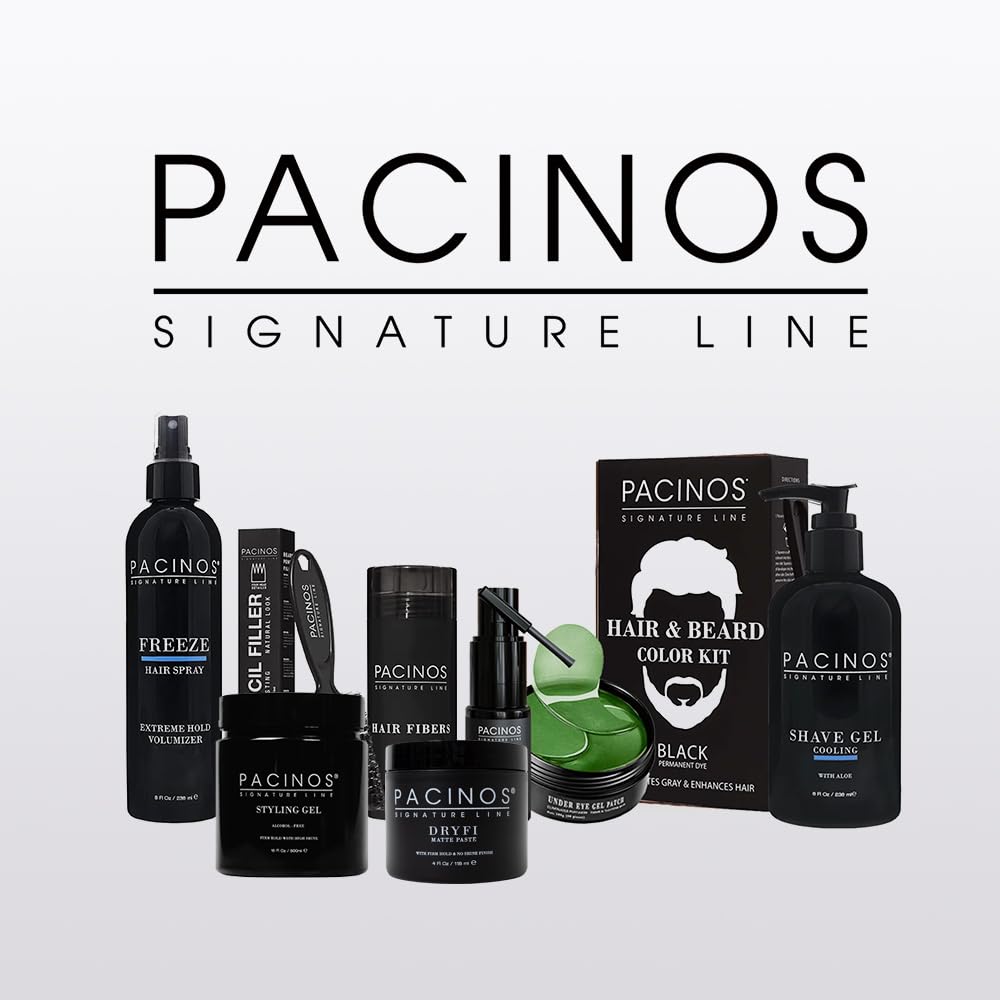Pacinos SLEEK pack-shot shows barber-grade pomade packaging for easy daily use.