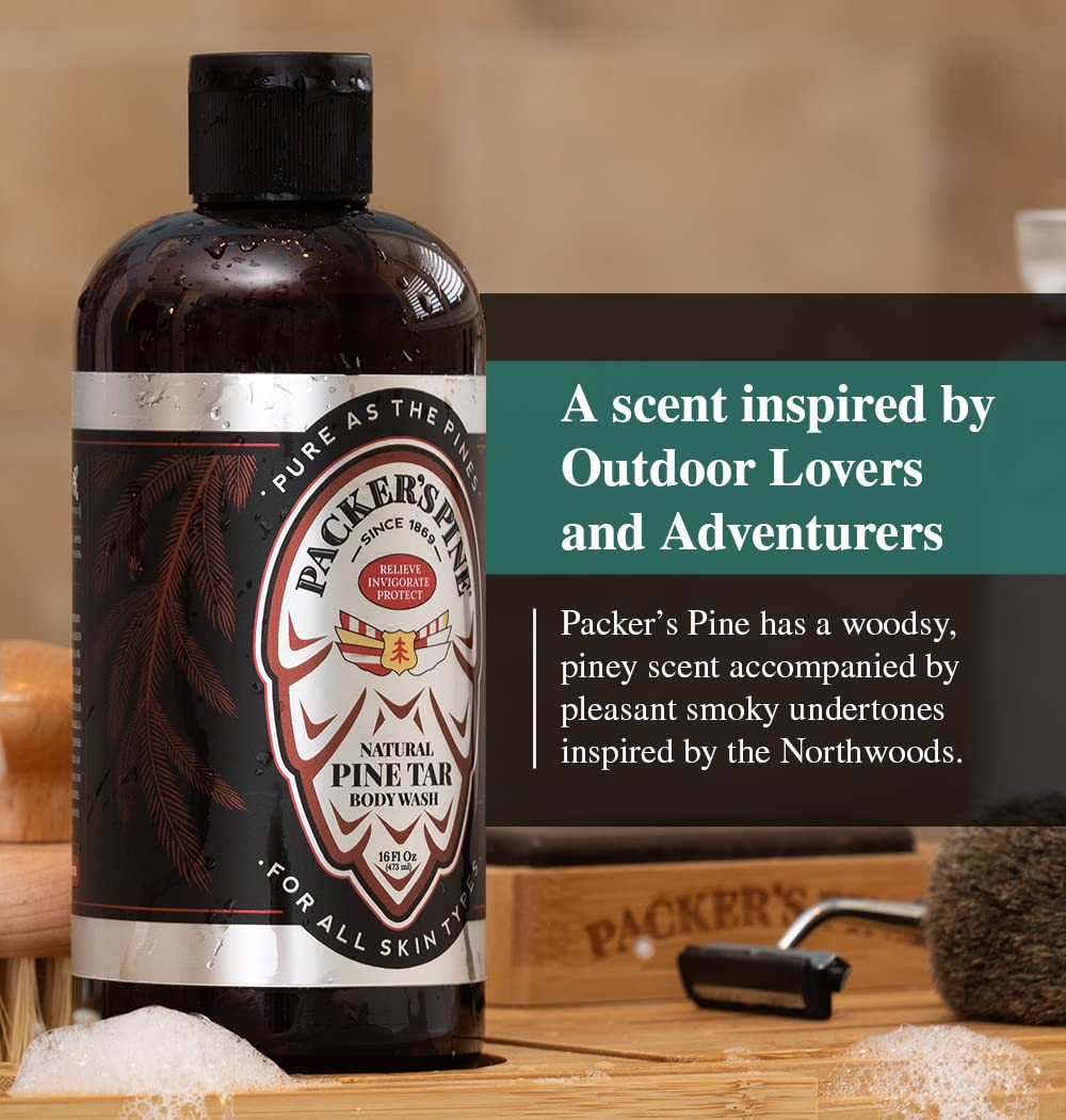Shower moment with Pine Tar Wash offers rugged freshness