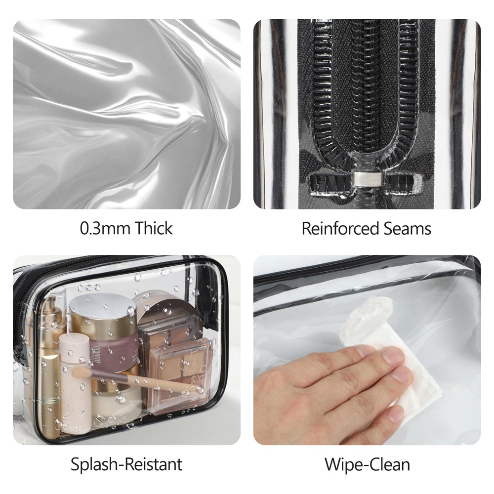 Packism clear bag aids airport security checks with visible contents.