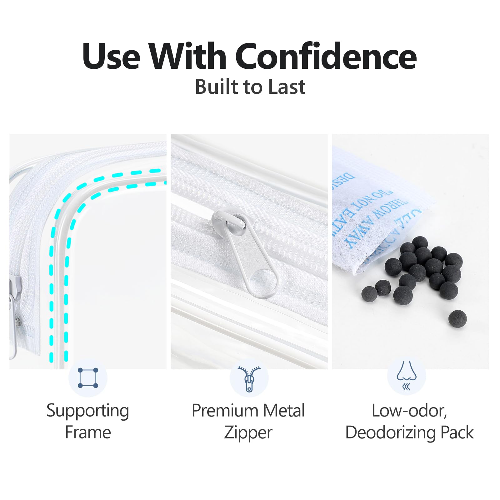PACKISM deodorizing bag inside demonstrates odor control when packing