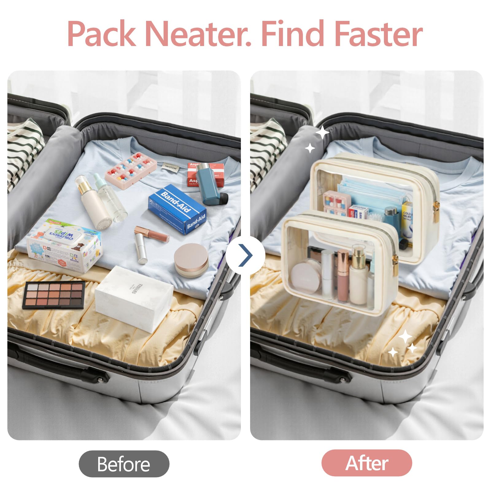 Uso para viajes en avión y equipaje de mano con Packism
