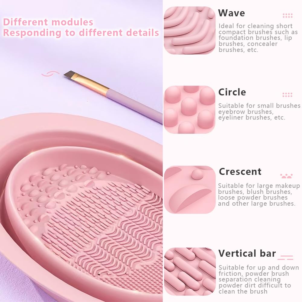 PACKSTAR foldable cleaning basin — portable, space-saving option for brush cleaning.