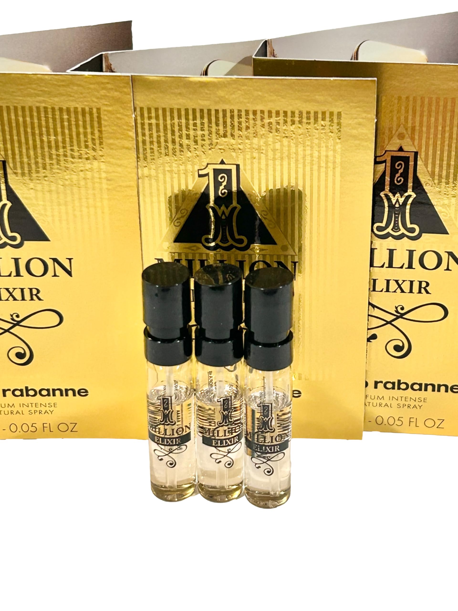 Paco Rabanne 1 Million Elixir Intense set packaging; gift-ready travel minis.