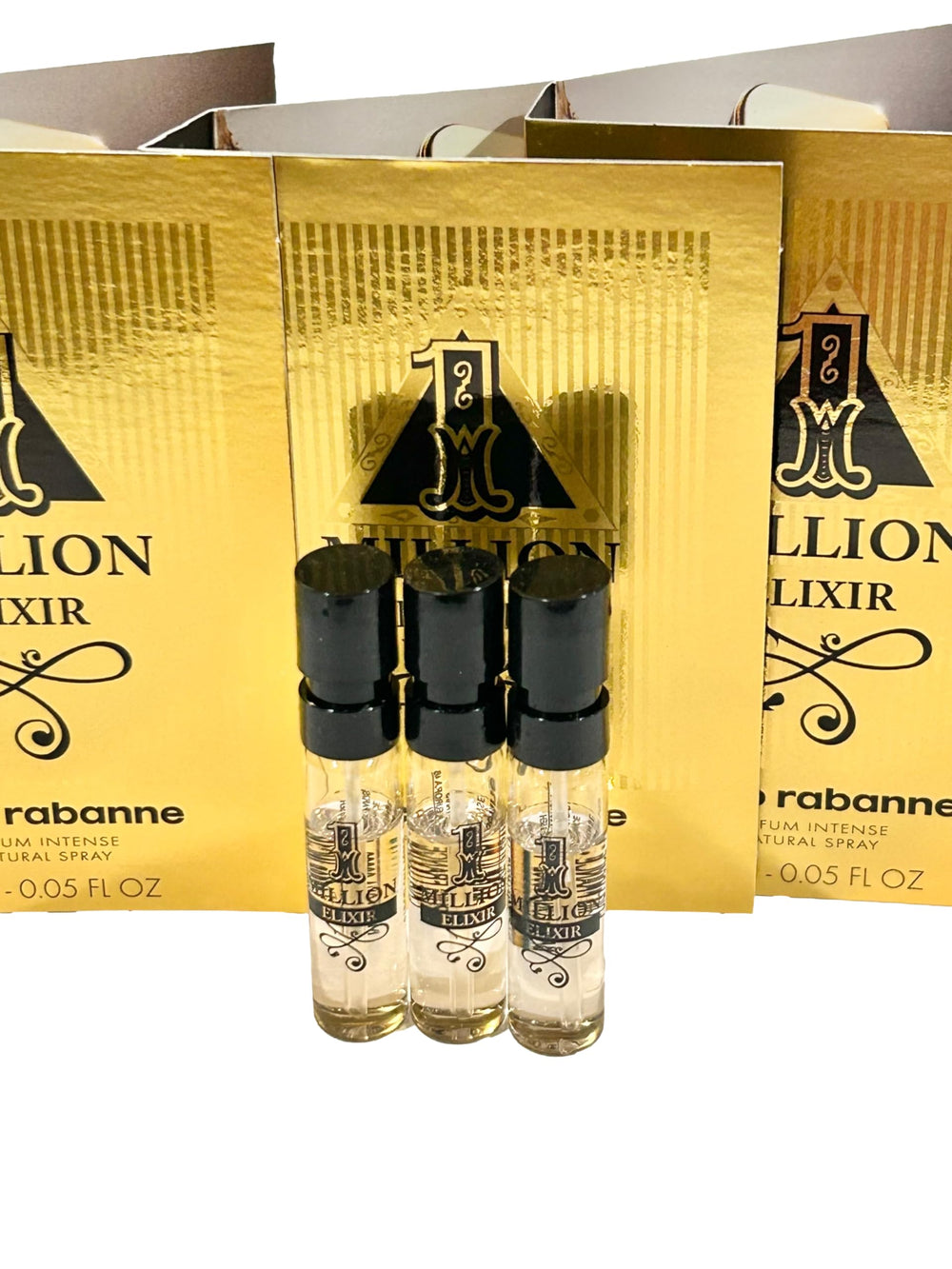 Paco Rabanne 1 Million Elixir Intense set packaging; gift-ready travel minis.