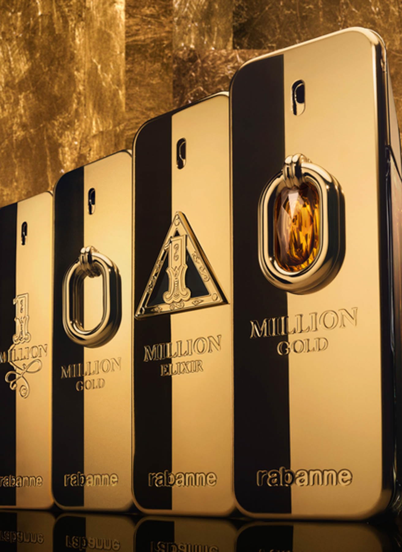 Paco Rabanne 1 Million Gold Elixir Intense top-notes graphic highlights citrus spice