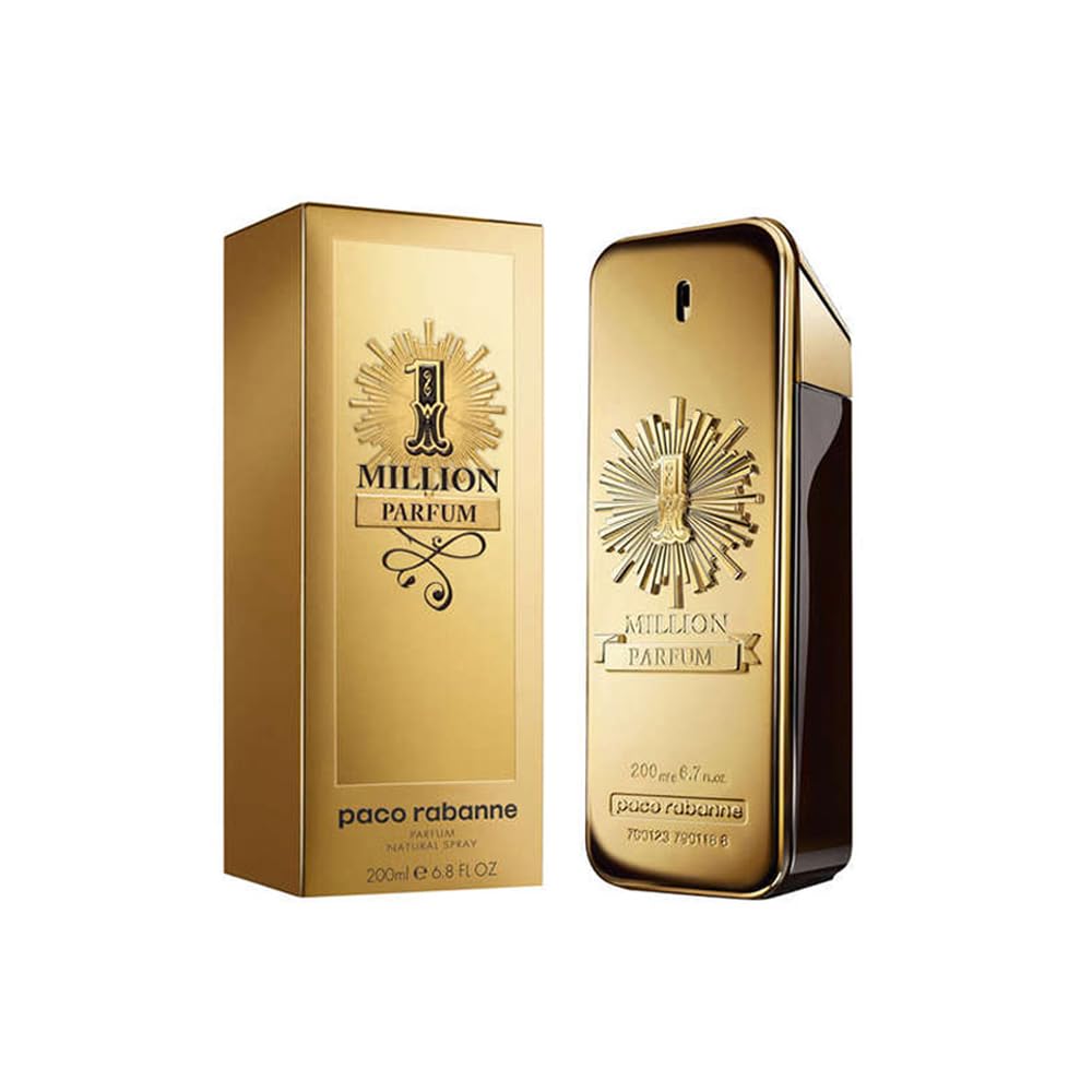 Paco Rabanne 1 Million Parfum bottle front view, bold style