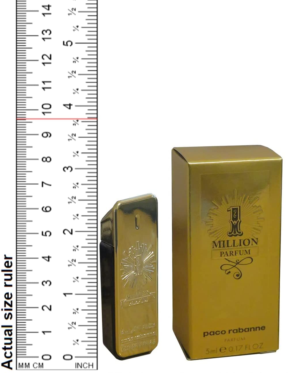 Paco Rabanne 1 Million Parfum Mini Splash bottle front highlights premium design for special occasions