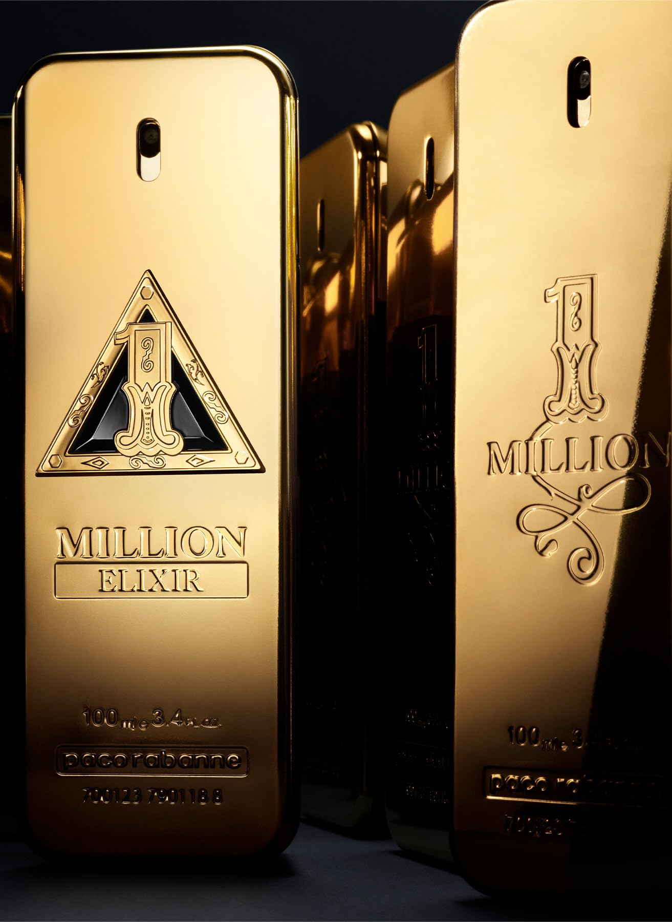 Paco Rabanne 1 Million Elixir Intense cedar and patchouli deepen masculinity.